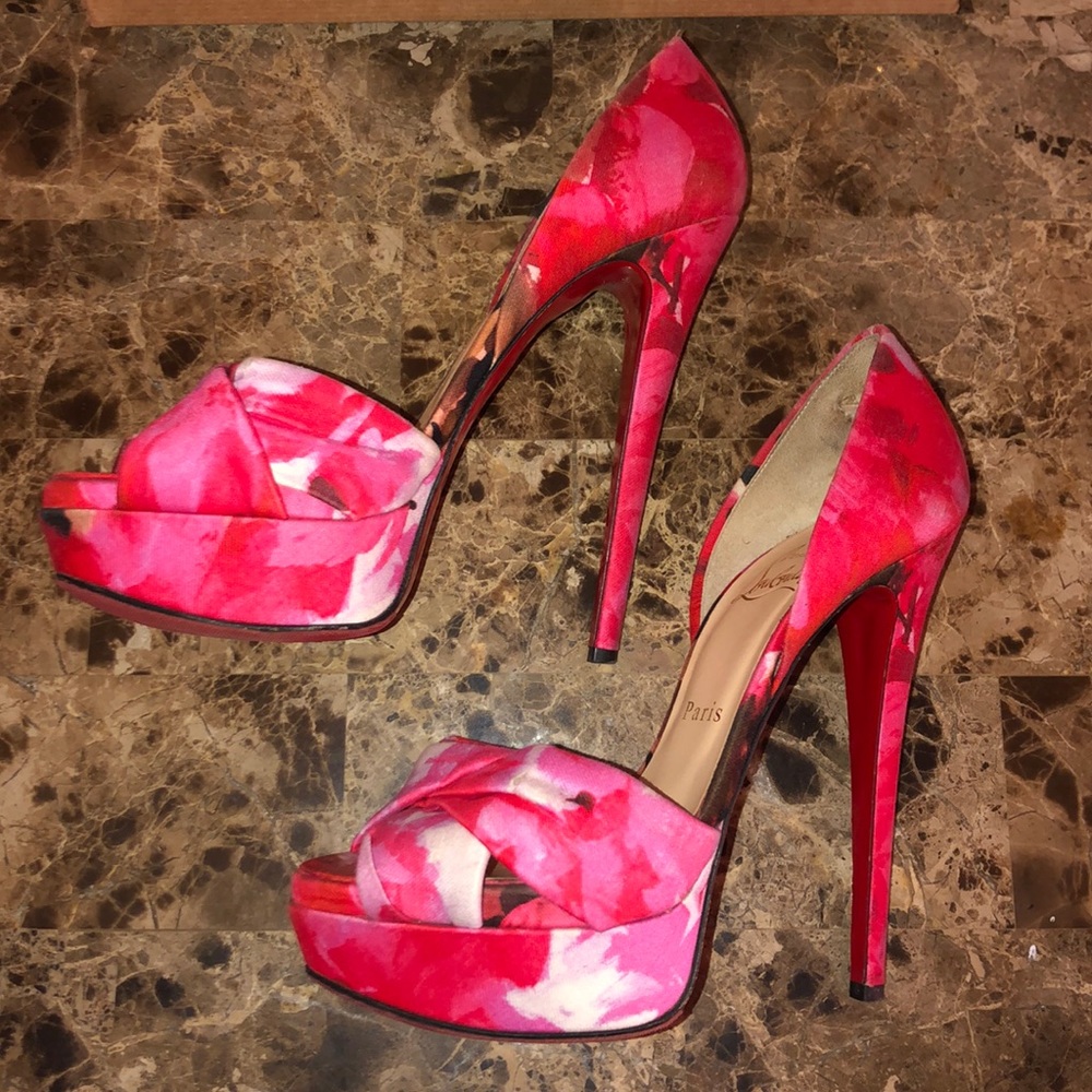 louboutin plateau pumps